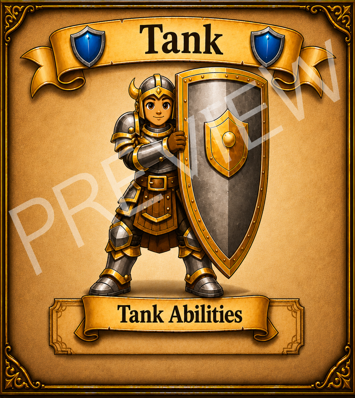 Tank hero card
